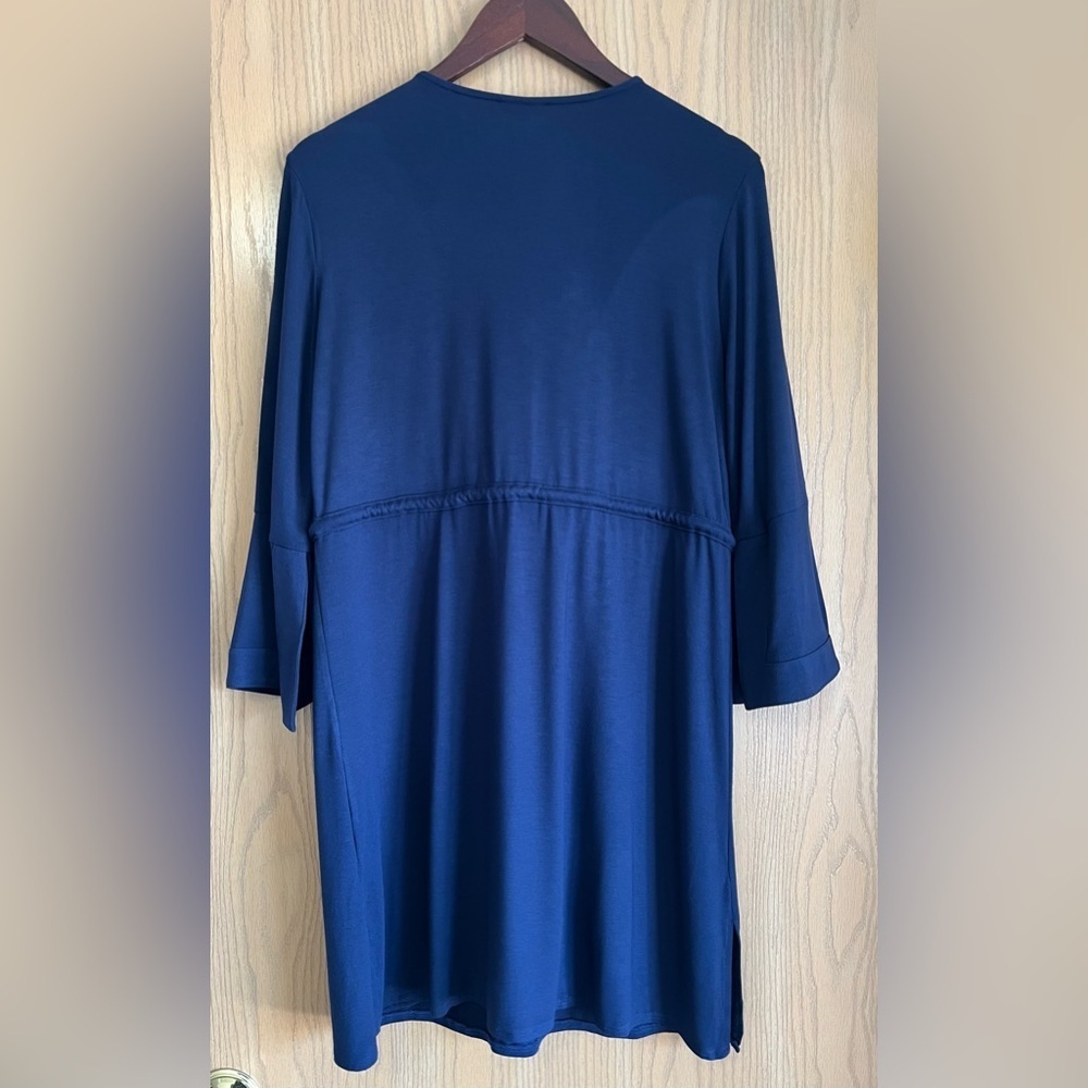 CABANA LIFE | Women’s SZ XS | Blue Beaded V Neck Cover Up Dress Resort Wear - Picture 2 of 10
